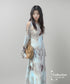 Open Back Pleat Dress